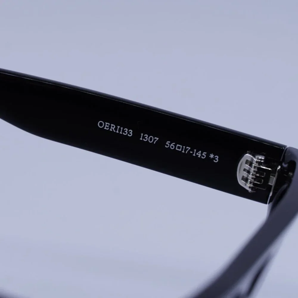 Off-White OERI133 SPRINGFIELD 1307 Sunglasses Black Square Frame, Grey Lenses